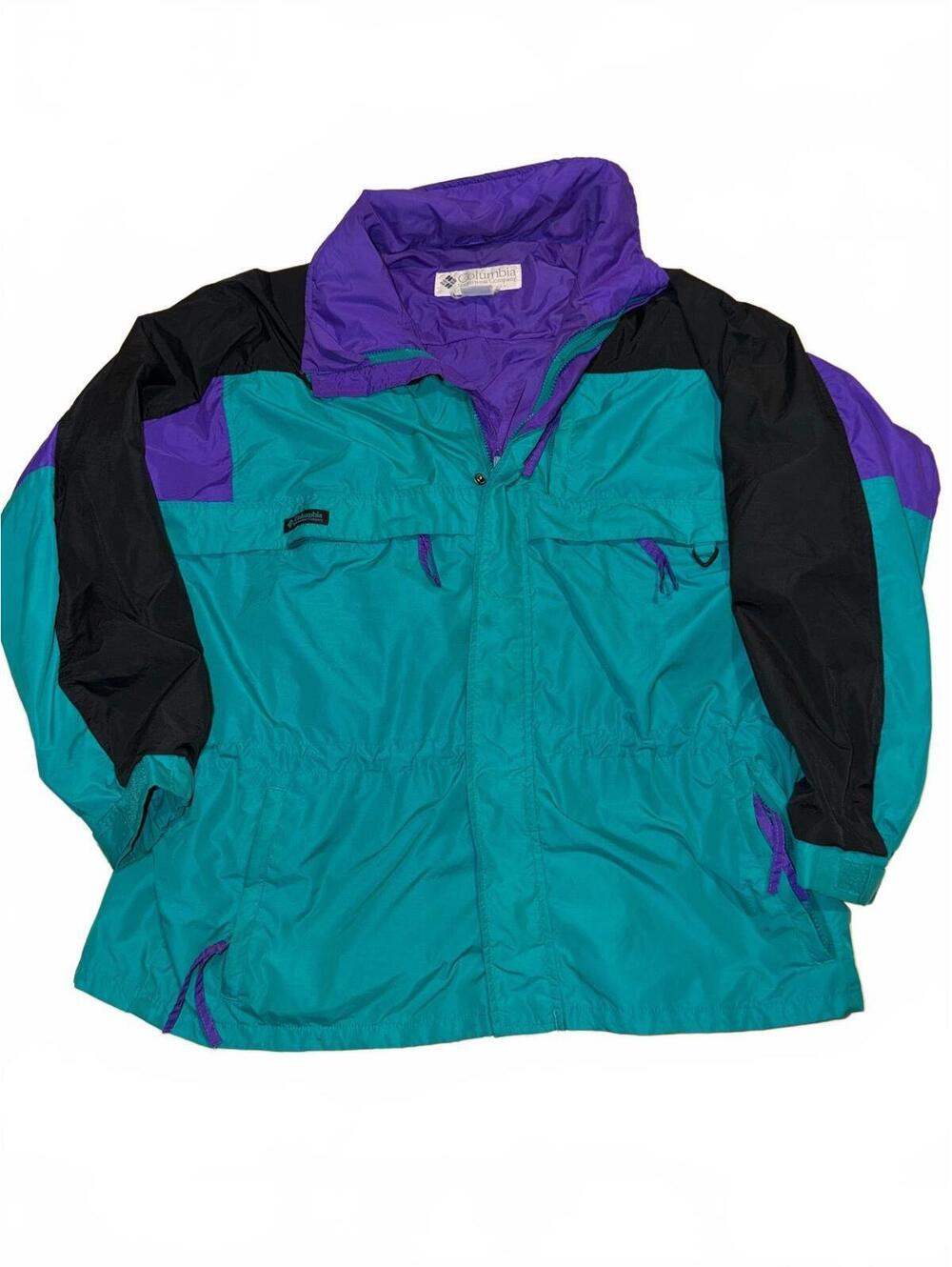 Columbia Vintage Colorblock Windbreaker Jacket